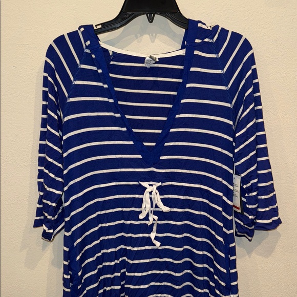 NWT Kenneth Cole Reaction bikini swimsuit hooded cover up dress - Picture 1 of 4